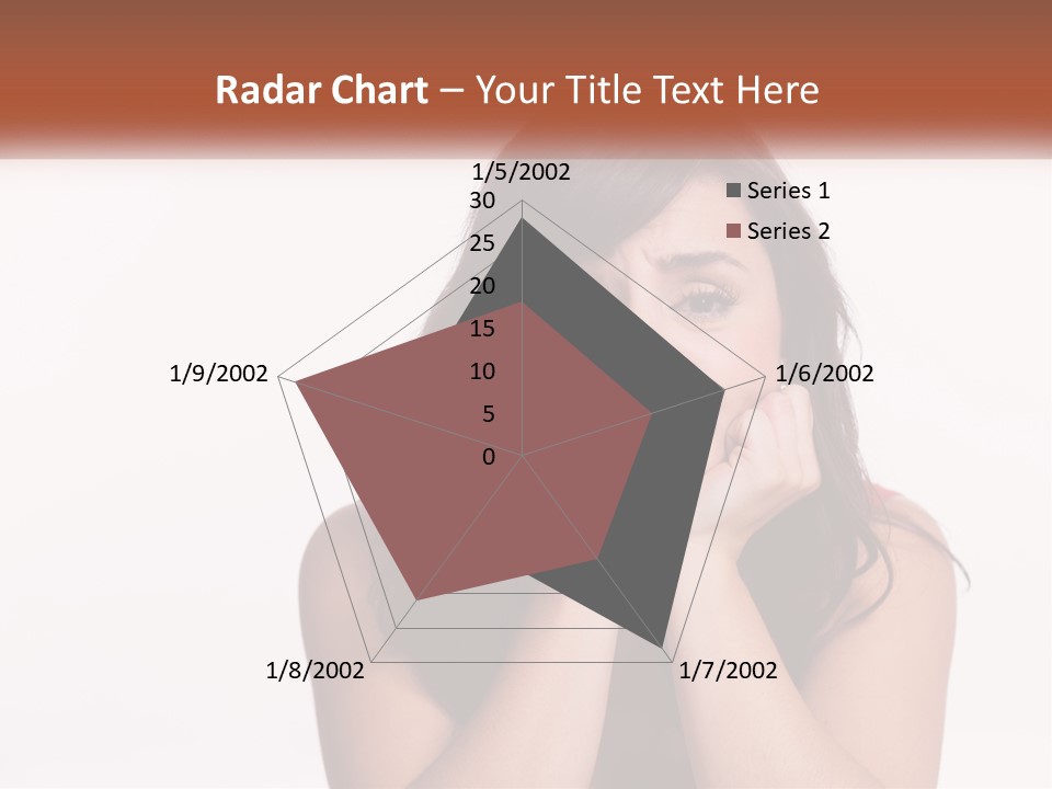 A Woman Is Posing For A Picture With Her Hands On Her Face PowerPoint Template