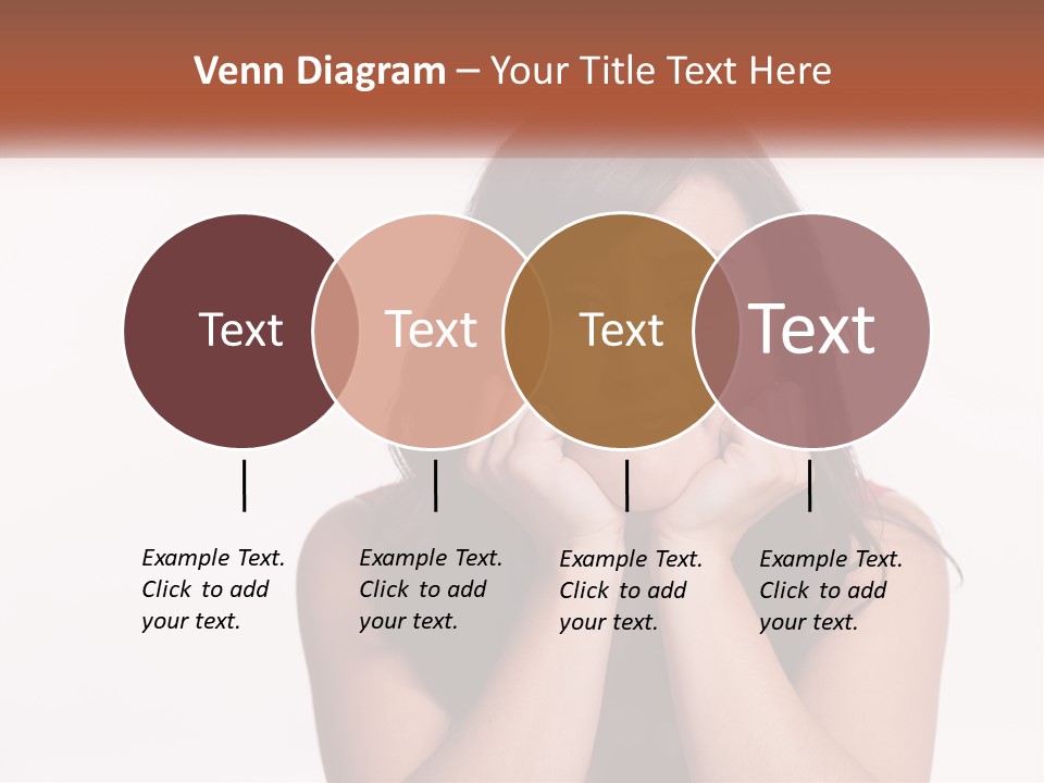 A Woman Is Posing For A Picture With Her Hands On Her Face PowerPoint Template