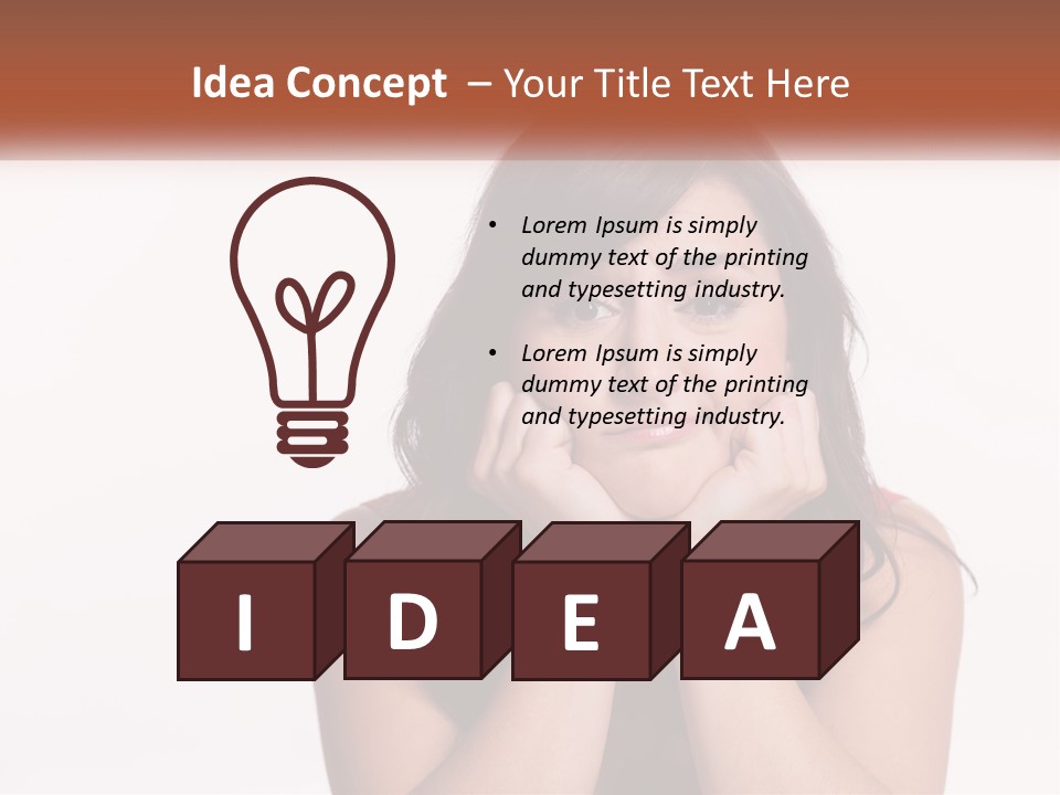 A Woman Is Posing For A Picture With Her Hands On Her Face PowerPoint Template