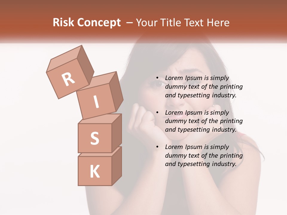 A Woman Is Posing For A Picture With Her Hands On Her Face PowerPoint Template