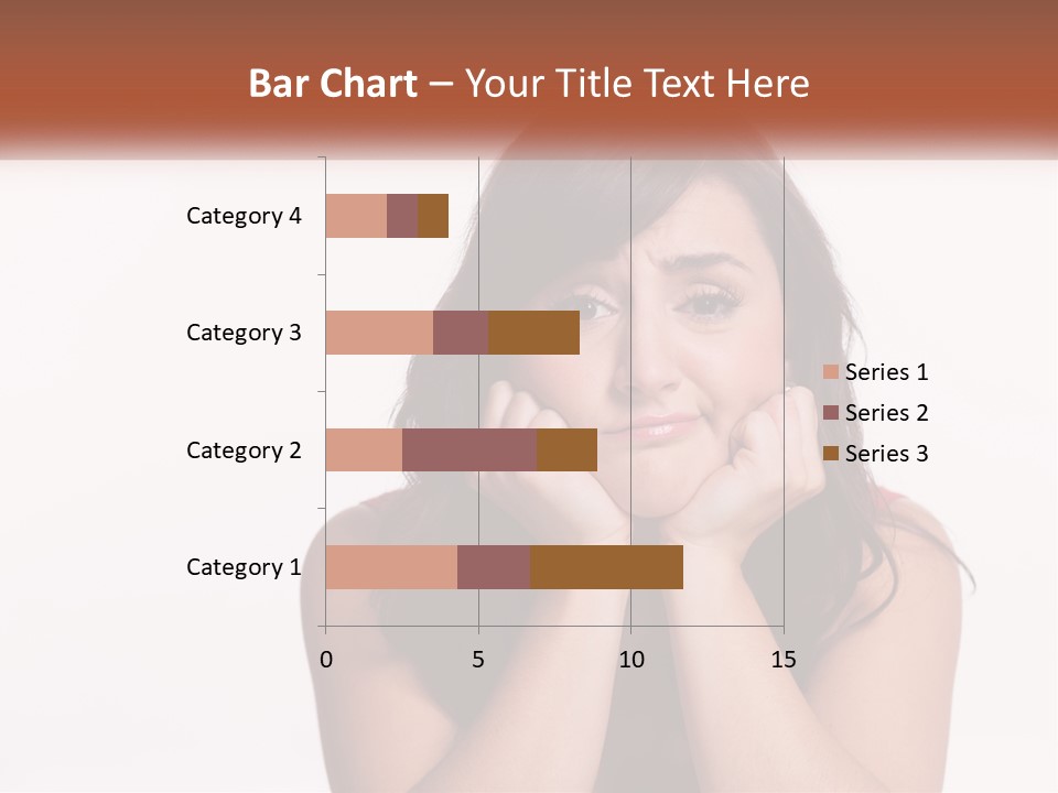 A Woman Is Posing For A Picture With Her Hands On Her Face PowerPoint Template