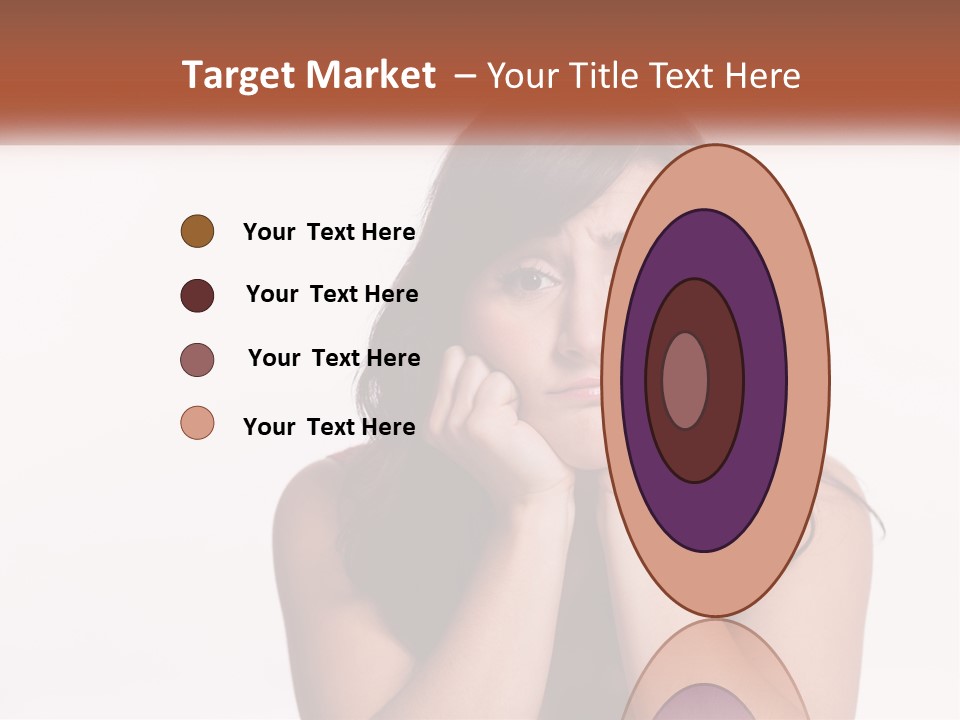 A Woman Is Posing For A Picture With Her Hands On Her Face PowerPoint Template