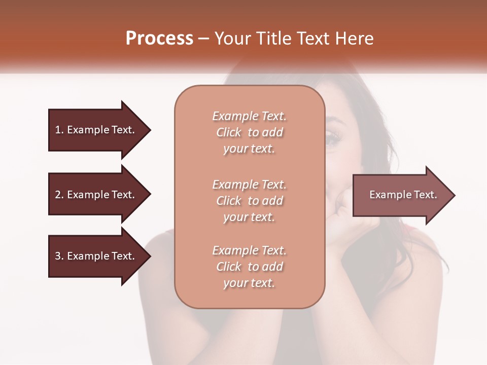 A Woman Is Posing For A Picture With Her Hands On Her Face PowerPoint Template