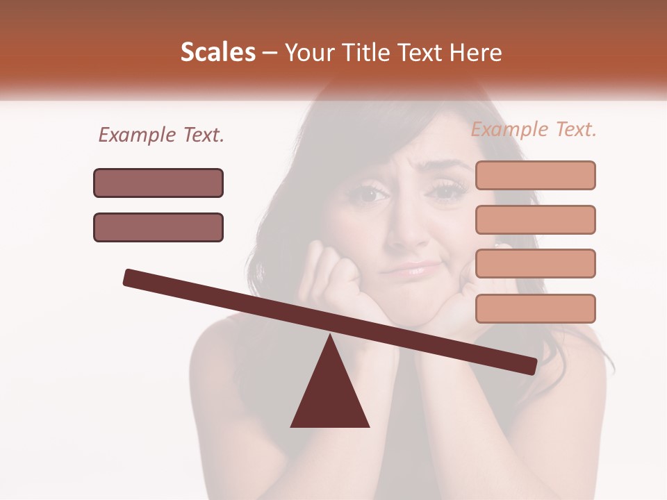 A Woman Is Posing For A Picture With Her Hands On Her Face PowerPoint Template