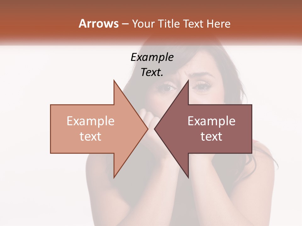 A Woman Is Posing For A Picture With Her Hands On Her Face PowerPoint Template