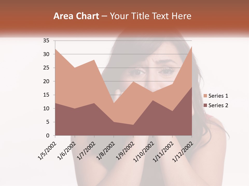 A Woman Is Posing For A Picture With Her Hands On Her Face PowerPoint Template