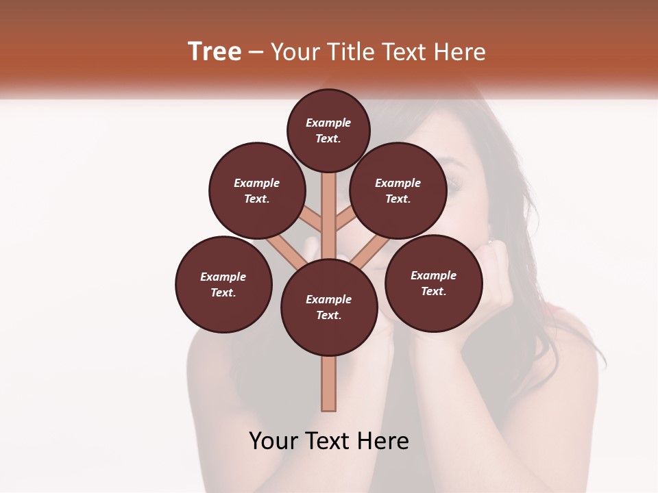 A Woman Is Posing For A Picture With Her Hands On Her Face PowerPoint Template