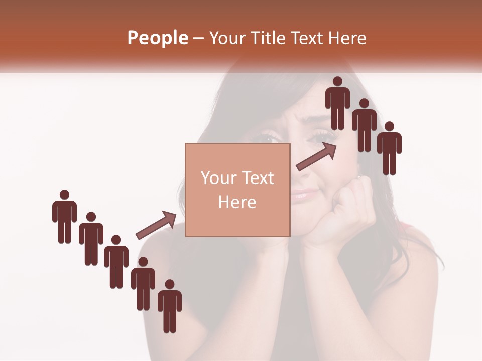 A Woman Is Posing For A Picture With Her Hands On Her Face PowerPoint Template