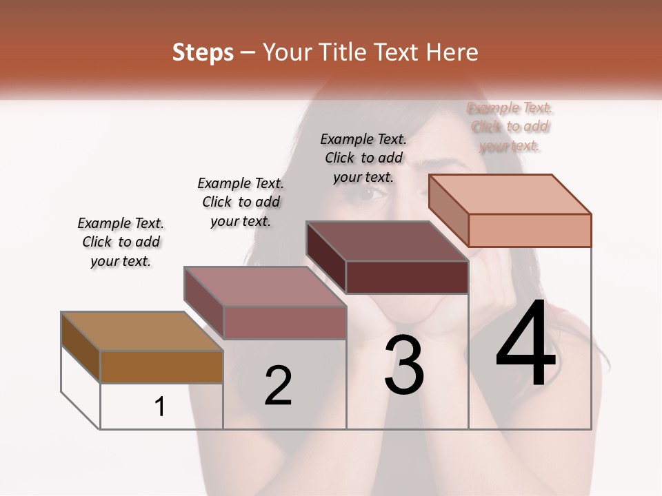 A Woman Is Posing For A Picture With Her Hands On Her Face PowerPoint Template