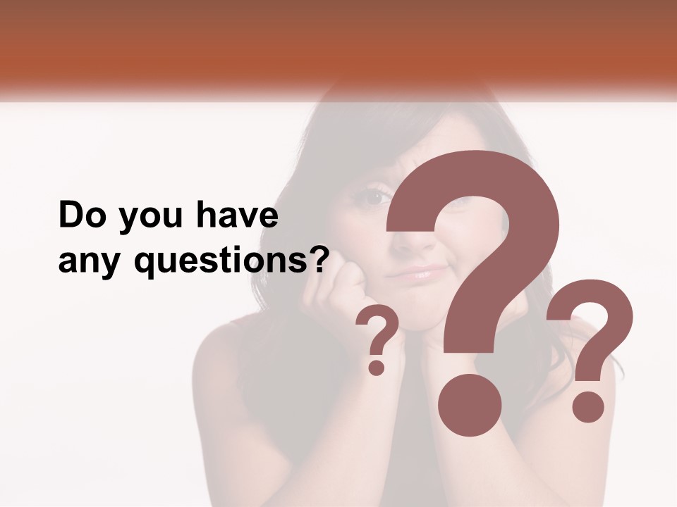 A Woman Is Posing For A Picture With Her Hands On Her Face PowerPoint Template