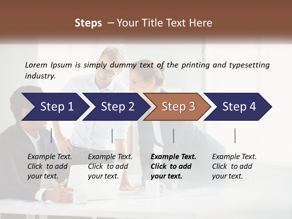 A Group Of People Sitting Around A Table With A Laptop PowerPoint Template