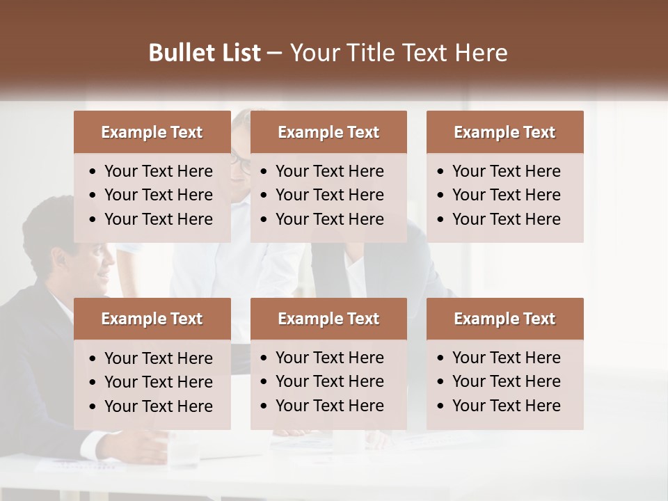 A Group Of People Sitting Around A Table With A Laptop PowerPoint Template