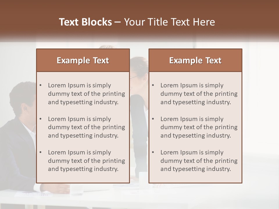 A Group Of People Sitting Around A Table With A Laptop PowerPoint Template