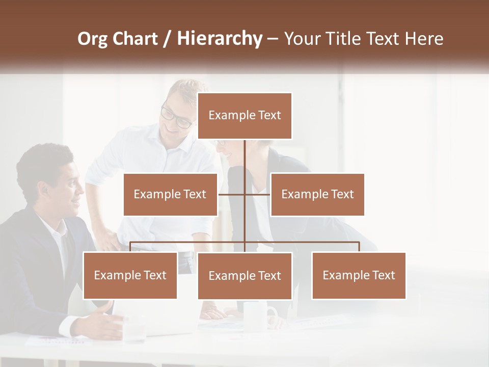 A Group Of People Sitting Around A Table With A Laptop PowerPoint Template