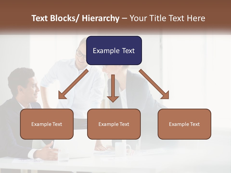 A Group Of People Sitting Around A Table With A Laptop PowerPoint Template