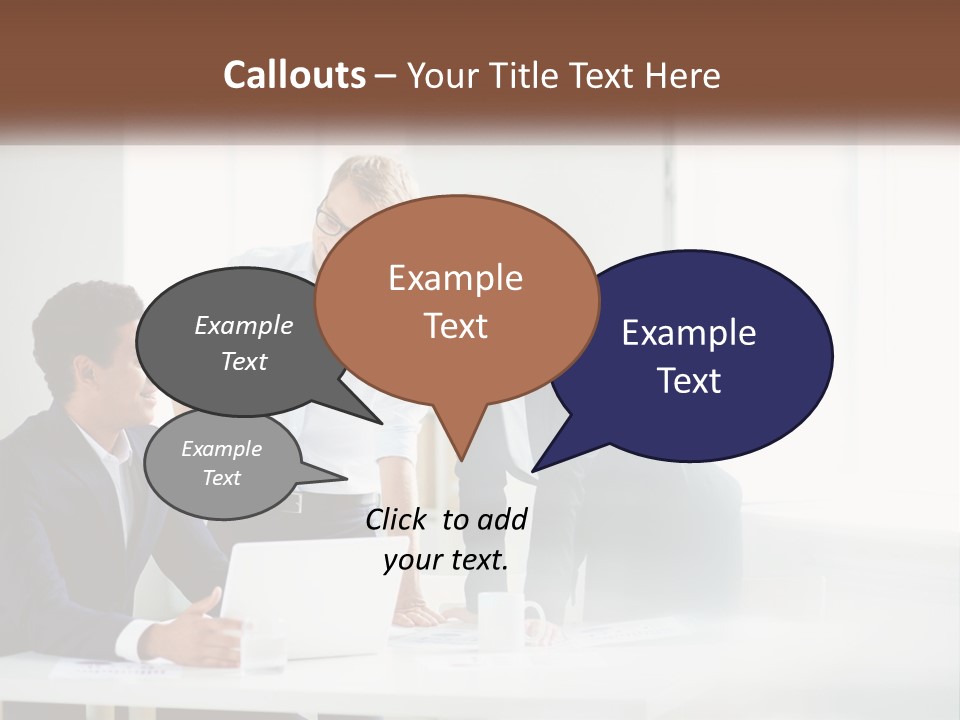 A Group Of People Sitting Around A Table With A Laptop PowerPoint Template