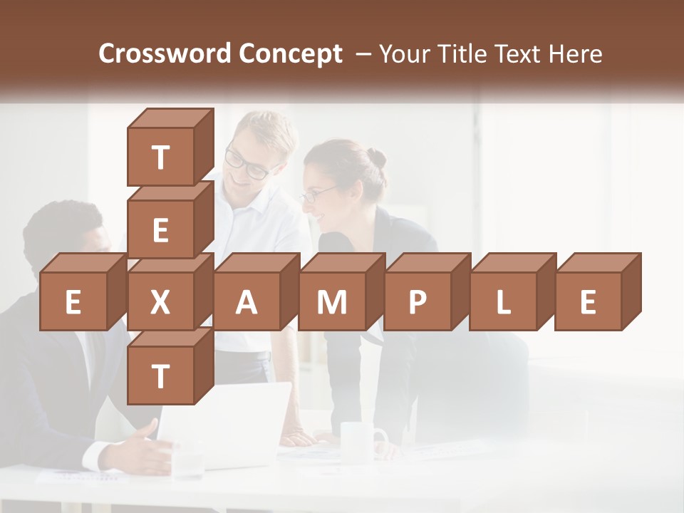 A Group Of People Sitting Around A Table With A Laptop PowerPoint Template