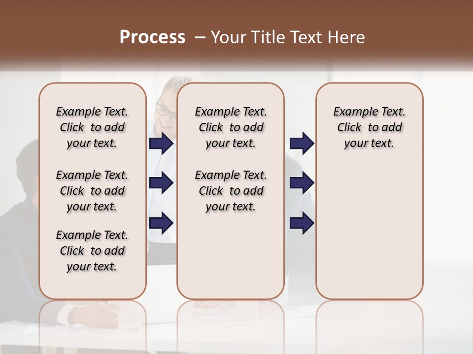 A Group Of People Sitting Around A Table With A Laptop PowerPoint Template