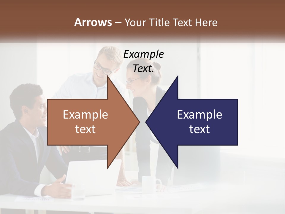 A Group Of People Sitting Around A Table With A Laptop PowerPoint Template