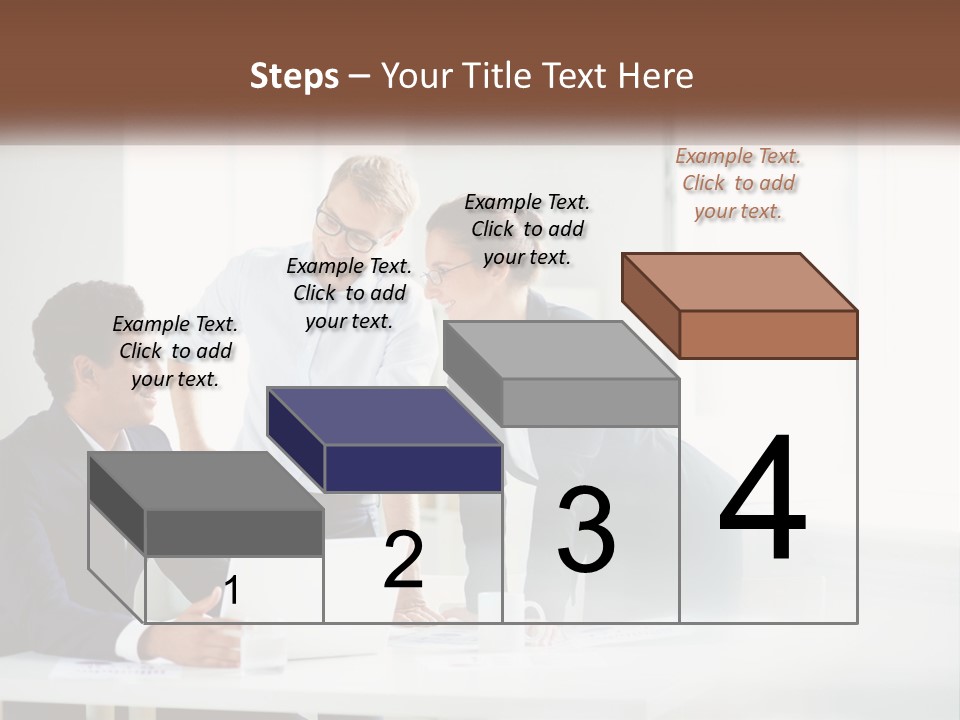 A Group Of People Sitting Around A Table With A Laptop PowerPoint Template