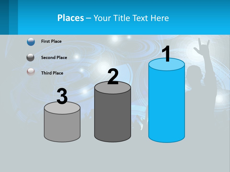 A Silhouette Of A Person At A Concert PowerPoint Template