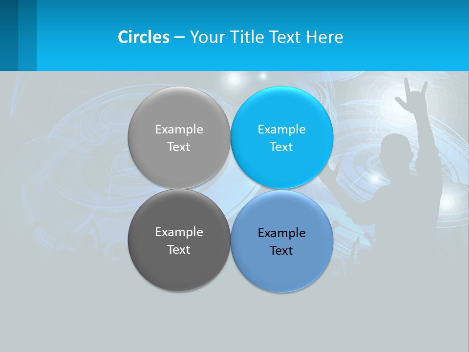 A Silhouette Of A Person At A Concert PowerPoint Template