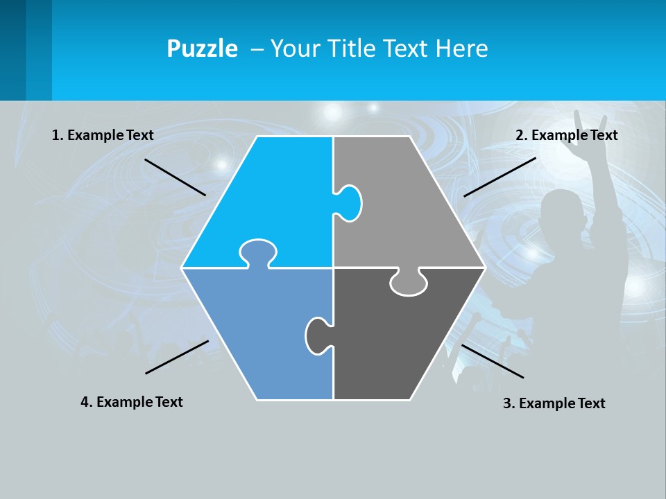 A Silhouette Of A Person At A Concert PowerPoint Template