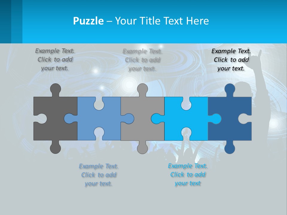 A Silhouette Of A Person At A Concert PowerPoint Template