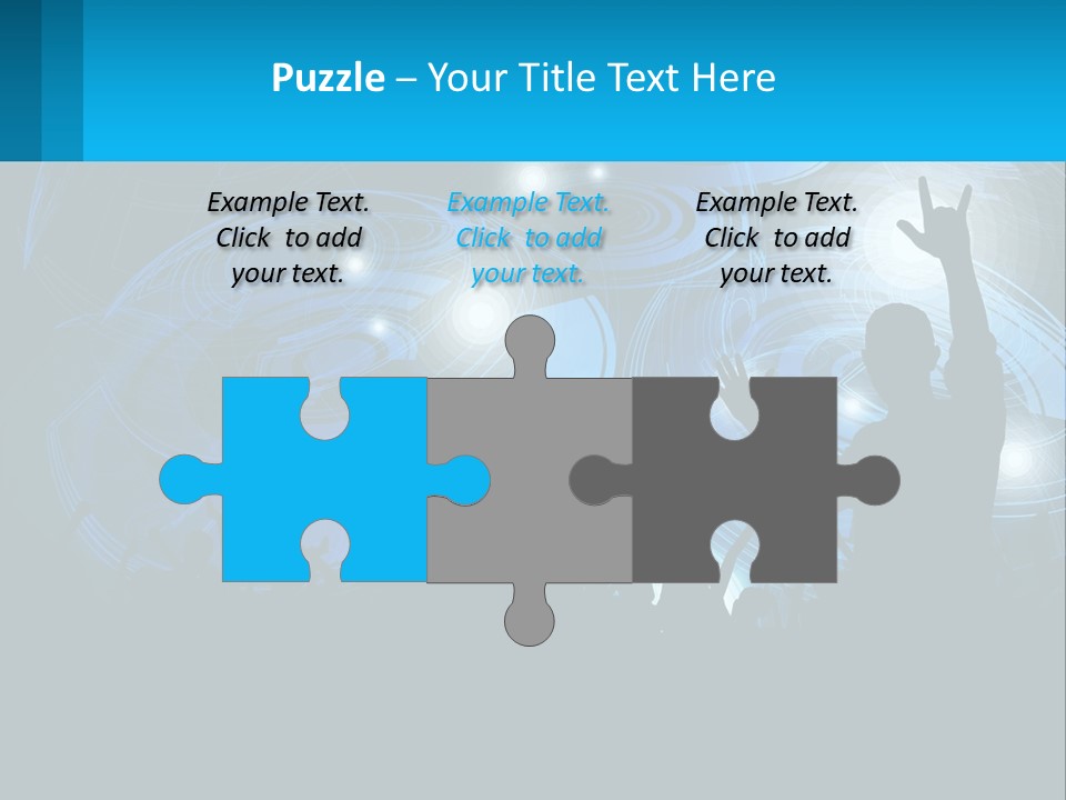 A Silhouette Of A Person At A Concert PowerPoint Template