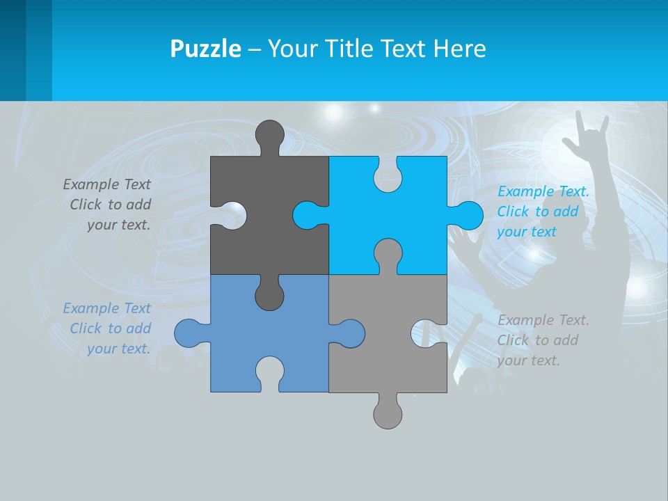 A Silhouette Of A Person At A Concert PowerPoint Template