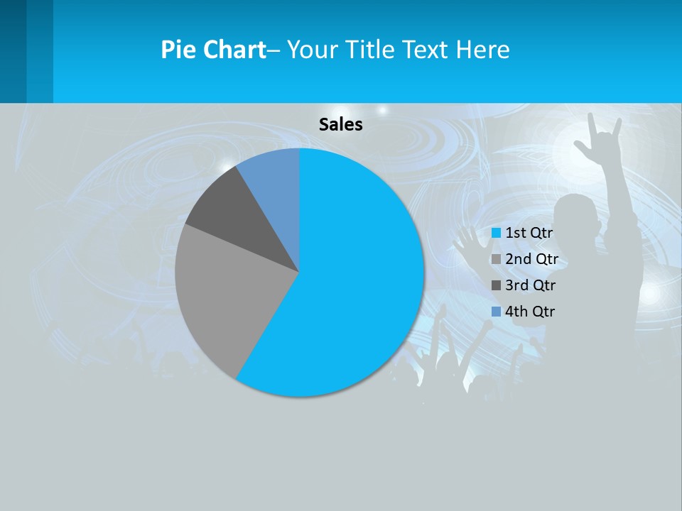 A Silhouette Of A Person At A Concert PowerPoint Template