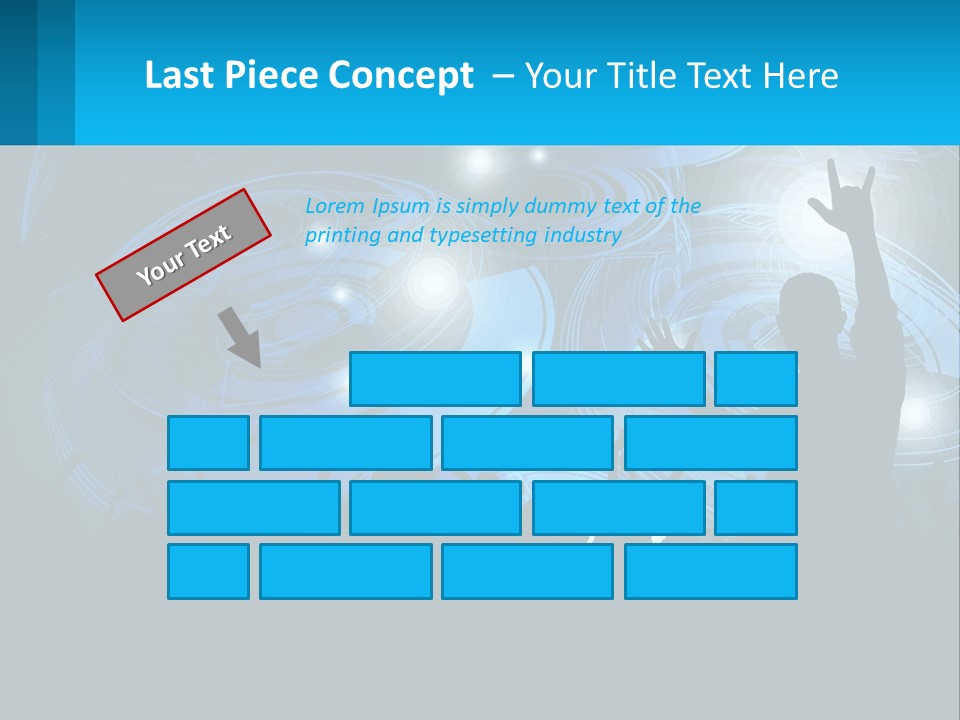 A Silhouette Of A Person At A Concert PowerPoint Template