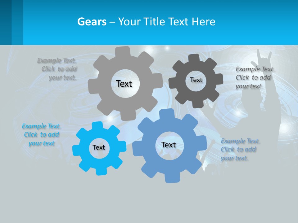 A Silhouette Of A Person At A Concert PowerPoint Template