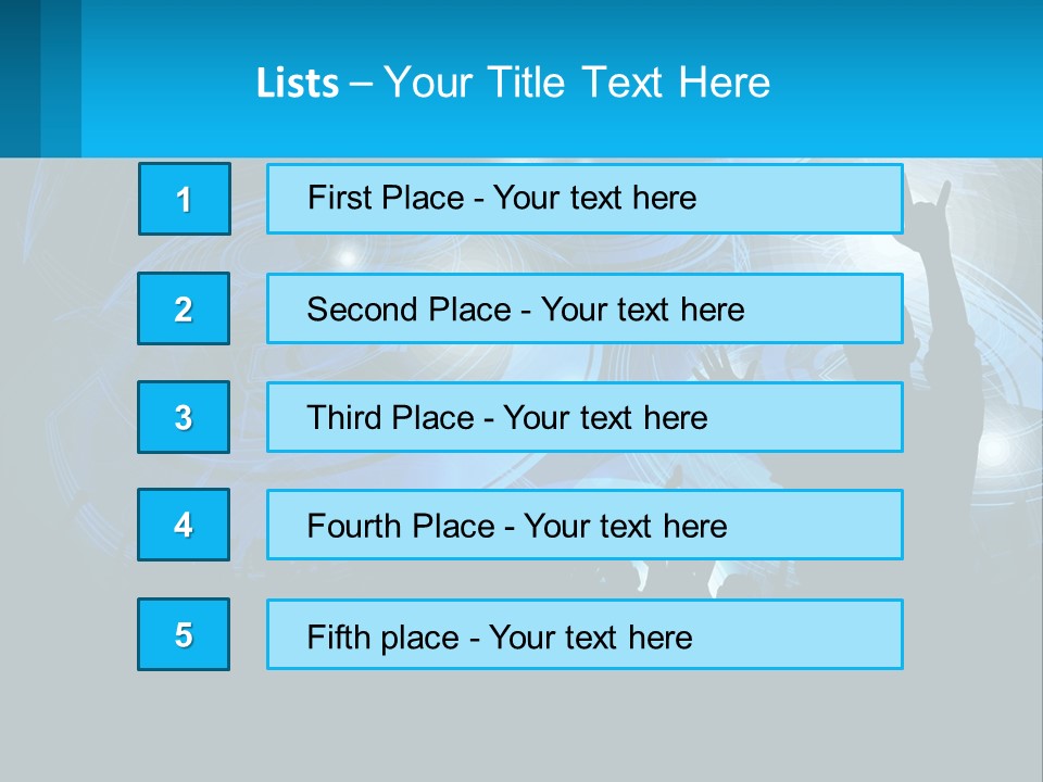 A Silhouette Of A Person At A Concert PowerPoint Template