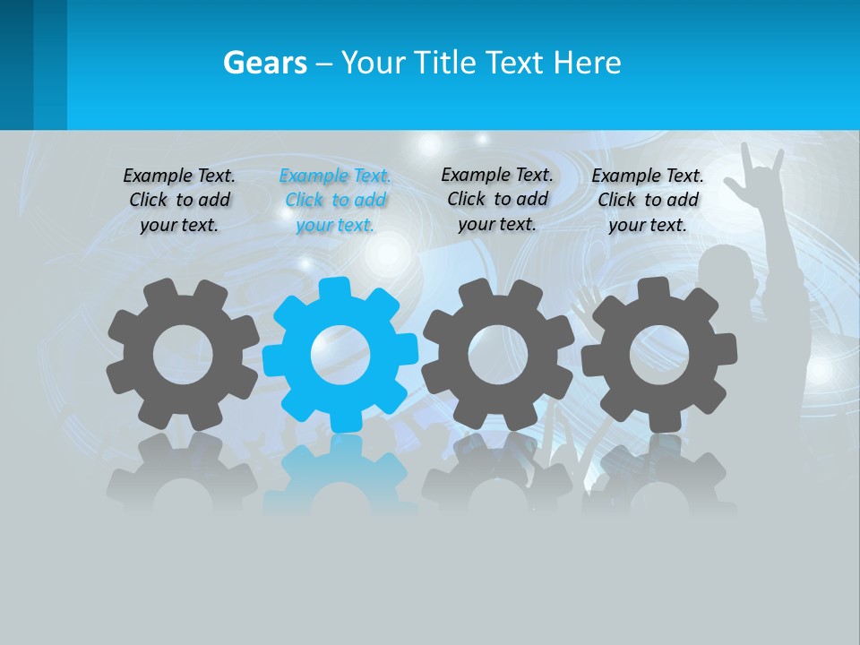 A Silhouette Of A Person At A Concert PowerPoint Template