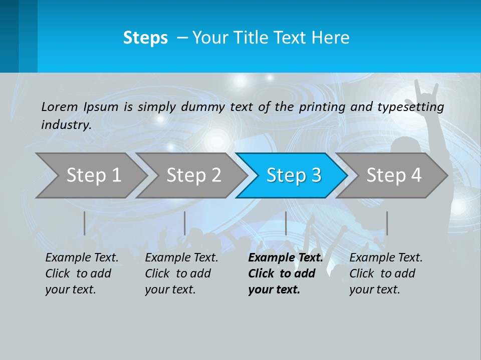 A Silhouette Of A Person At A Concert PowerPoint Template