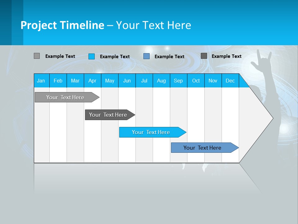 A Silhouette Of A Person At A Concert PowerPoint Template