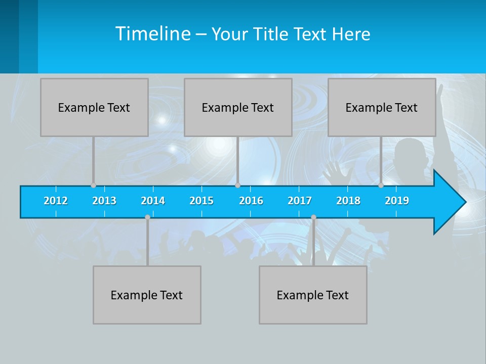 A Silhouette Of A Person At A Concert PowerPoint Template