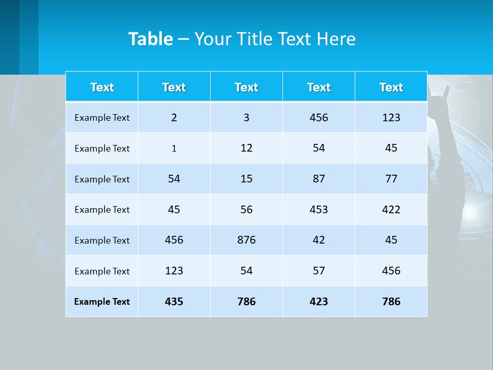 A Silhouette Of A Person At A Concert PowerPoint Template