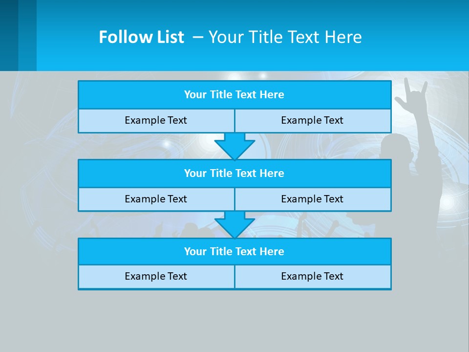 A Silhouette Of A Person At A Concert PowerPoint Template