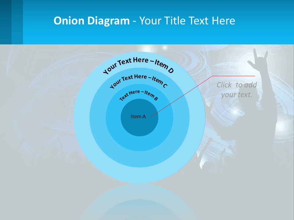 A Silhouette Of A Person At A Concert PowerPoint Template