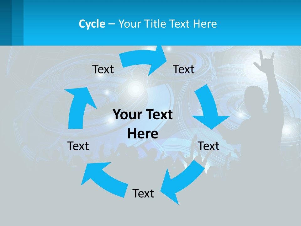 A Silhouette Of A Person At A Concert PowerPoint Template