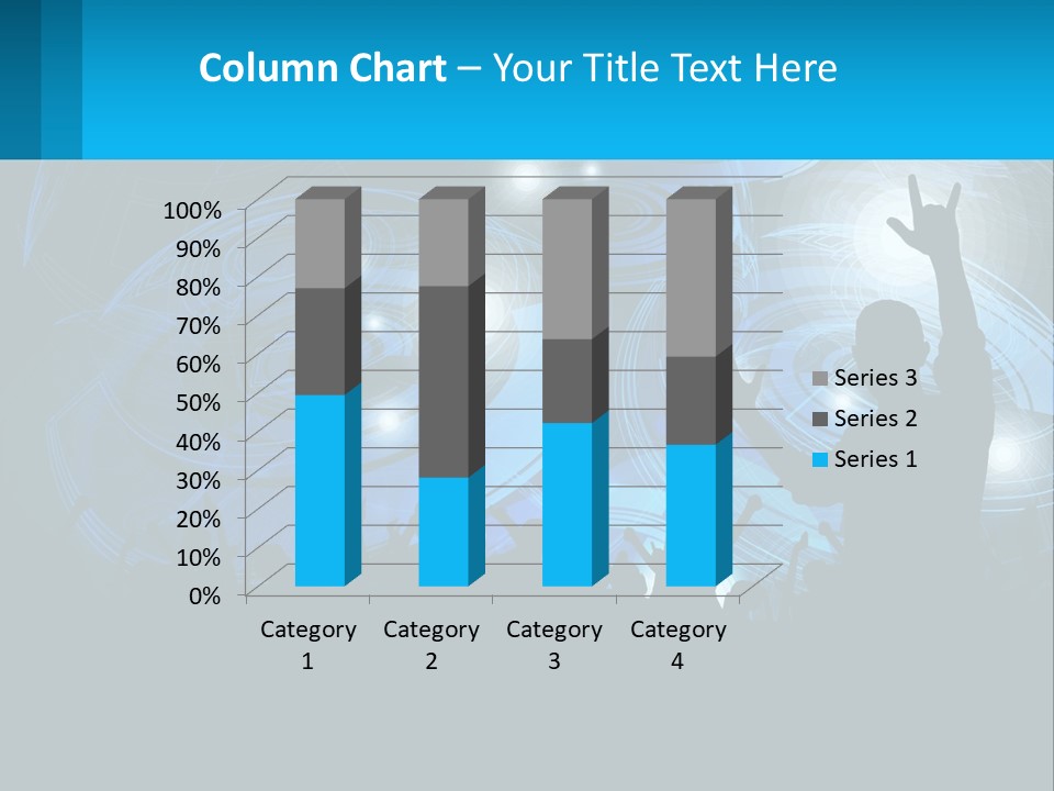 A Silhouette Of A Person At A Concert PowerPoint Template