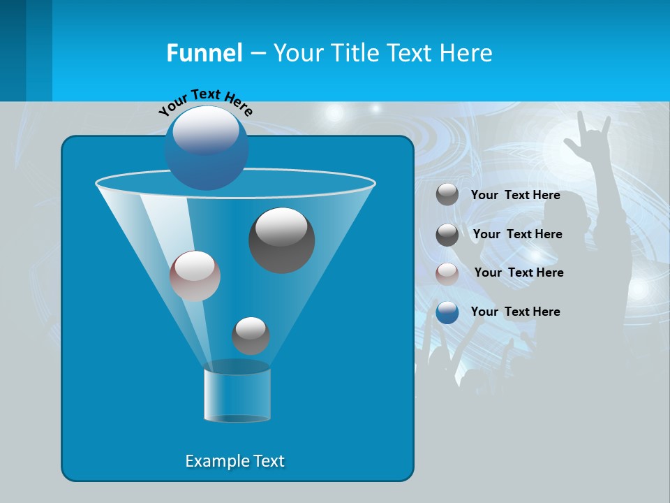 A Silhouette Of A Person At A Concert PowerPoint Template