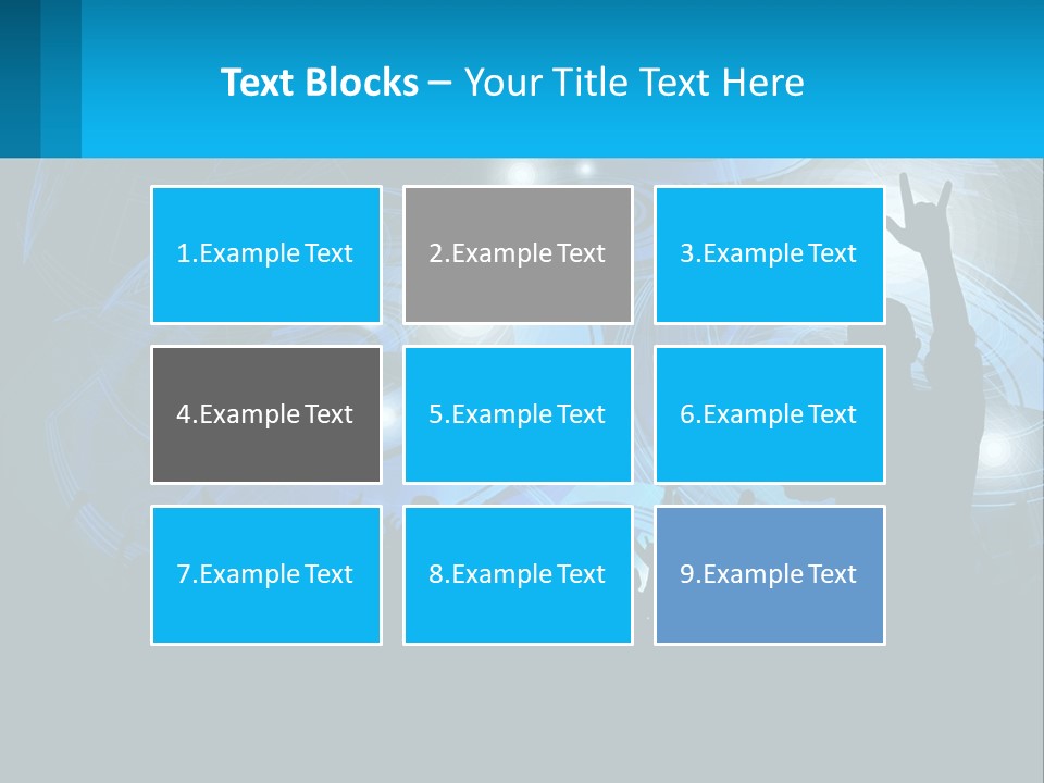 A Silhouette Of A Person At A Concert PowerPoint Template