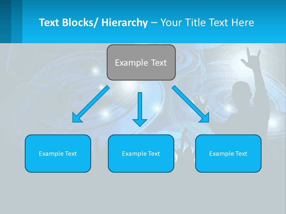 A Silhouette Of A Person At A Concert PowerPoint Template