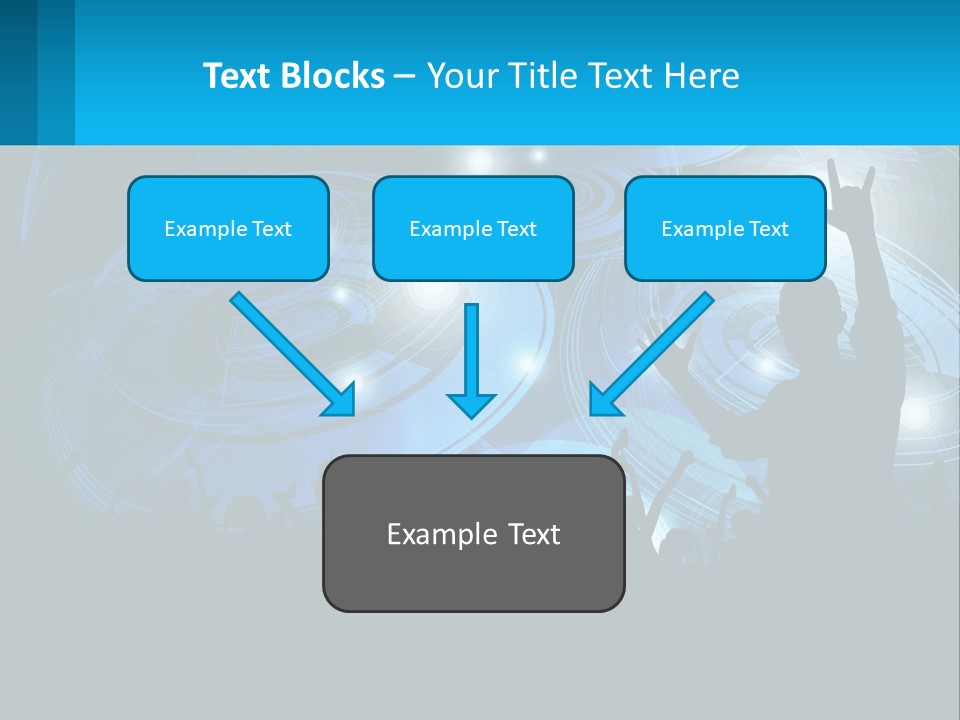 A Silhouette Of A Person At A Concert PowerPoint Template