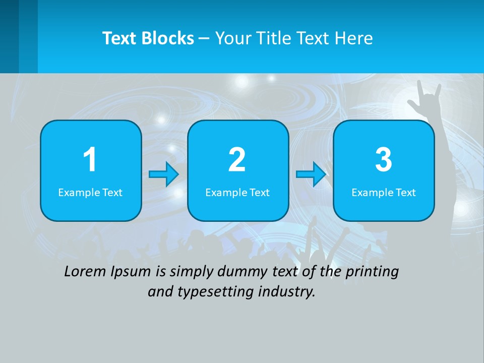 A Silhouette Of A Person At A Concert PowerPoint Template