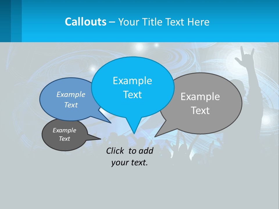 A Silhouette Of A Person At A Concert PowerPoint Template