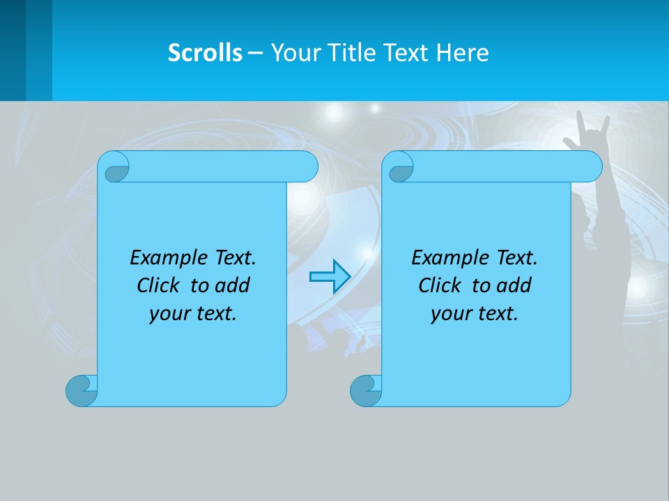 A Silhouette Of A Person At A Concert PowerPoint Template
